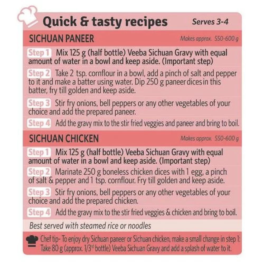 VEEBA Chef Sichuan Gravy, 250 g-6.webp